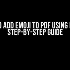 How to Add Emoji to PDF Using FPDF: A Step-by-Step Guide